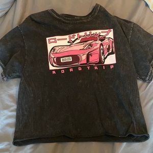 Fifth sun grey crop top